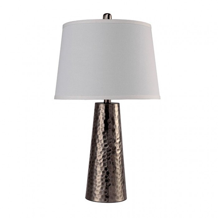 Luz Metal Base Table Lamp with Geometric Design