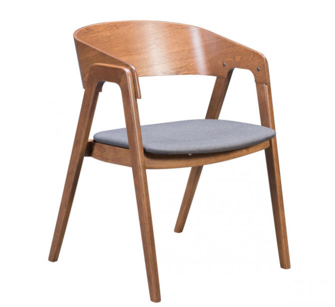 Alden Walnut Dining Chair Set of 2