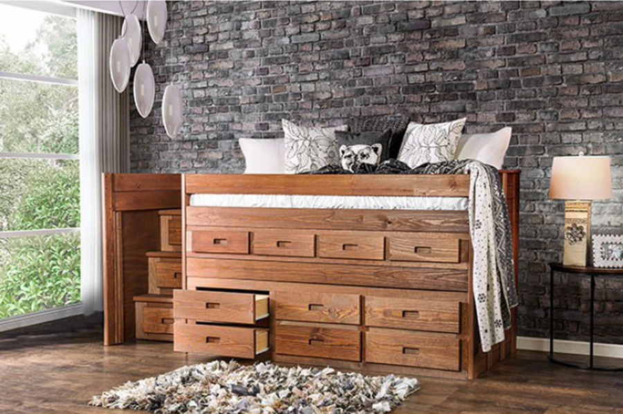 Cleo Twin Captain Storage Bed