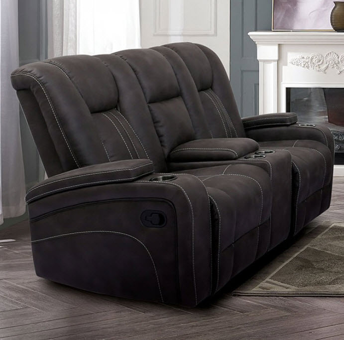 Amirah Lift-Up Armrest Storage Glider Loveseat