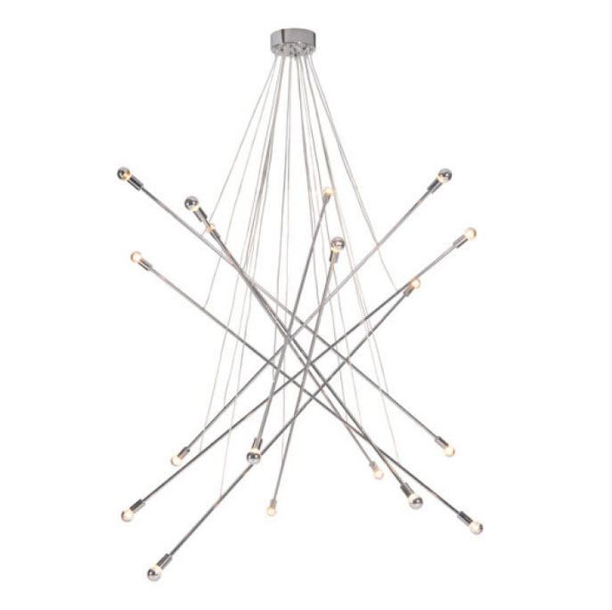 Belief Chrome Ceiling Lamp