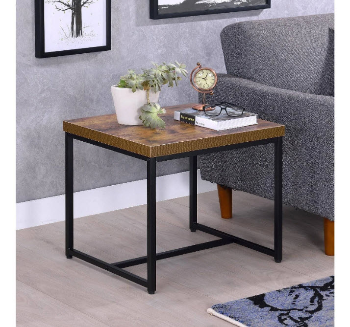 Bob Weathered Oak End Table