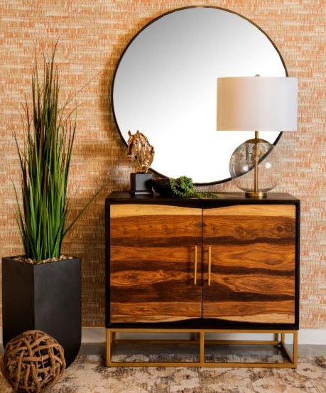 Zara 2-door 40-inch Wood Accent Storage Cabinet