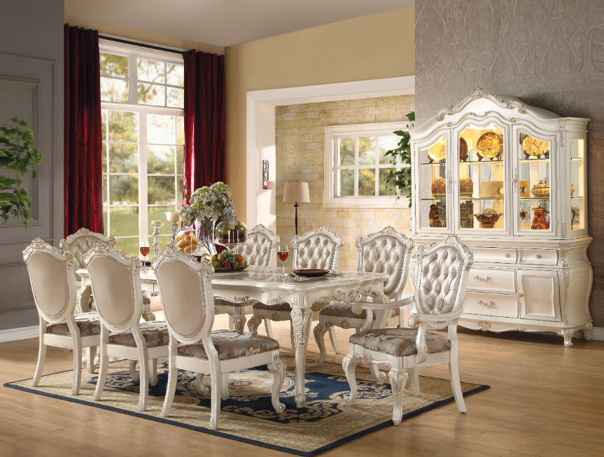 Chantelle Rectangular Leg Dining Table