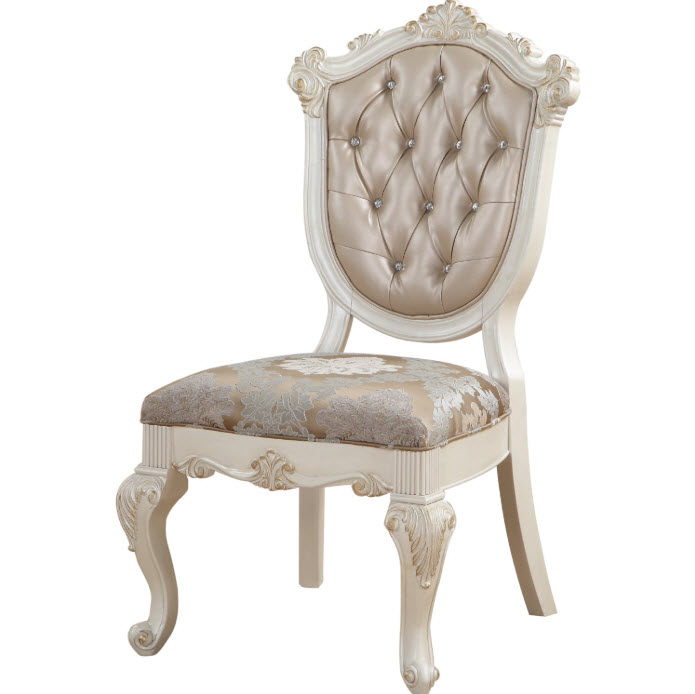 Chantelle Hand-Brush Floral Motifs Side Chair Set of 2