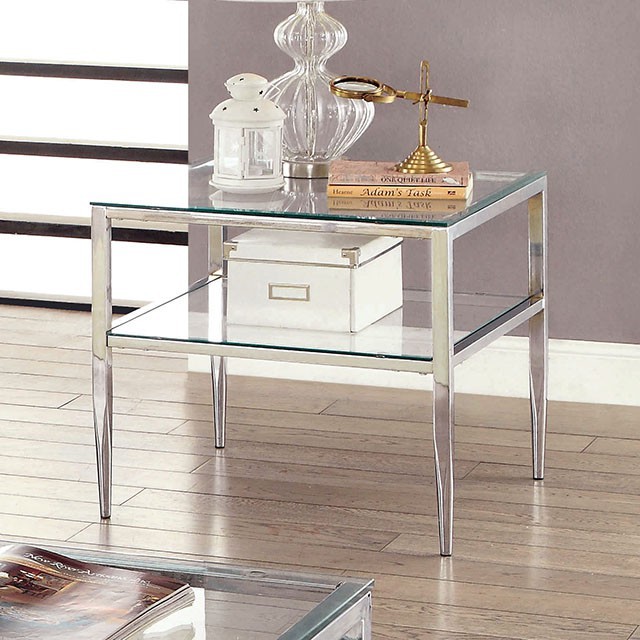 Tanika Chrome Frame  End Table