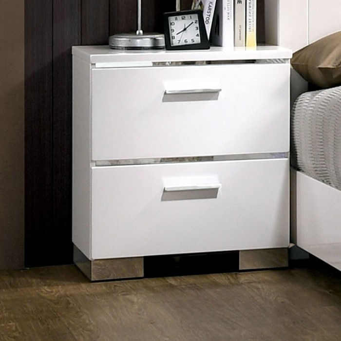 Carlie Streamlined Design Nightstand