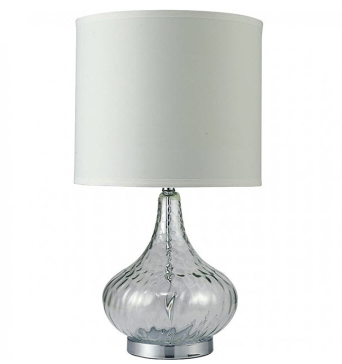 Donna Elegant Glass Body Table Lamp