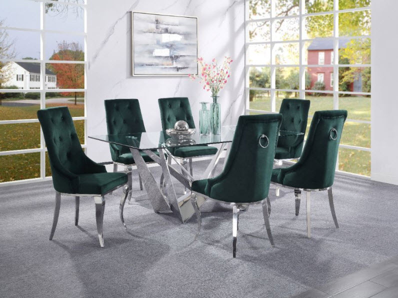 Dekel Vintage Glam Style Dining Table