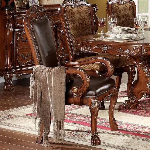 Dresden Claw-Foot Style Arm Chair Set of 2