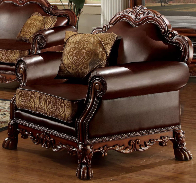 Dresden Traditional Style Chair with Pillow