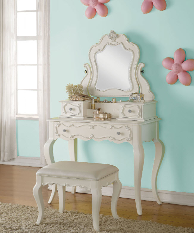 Edalene Vanity Desk with Mirror