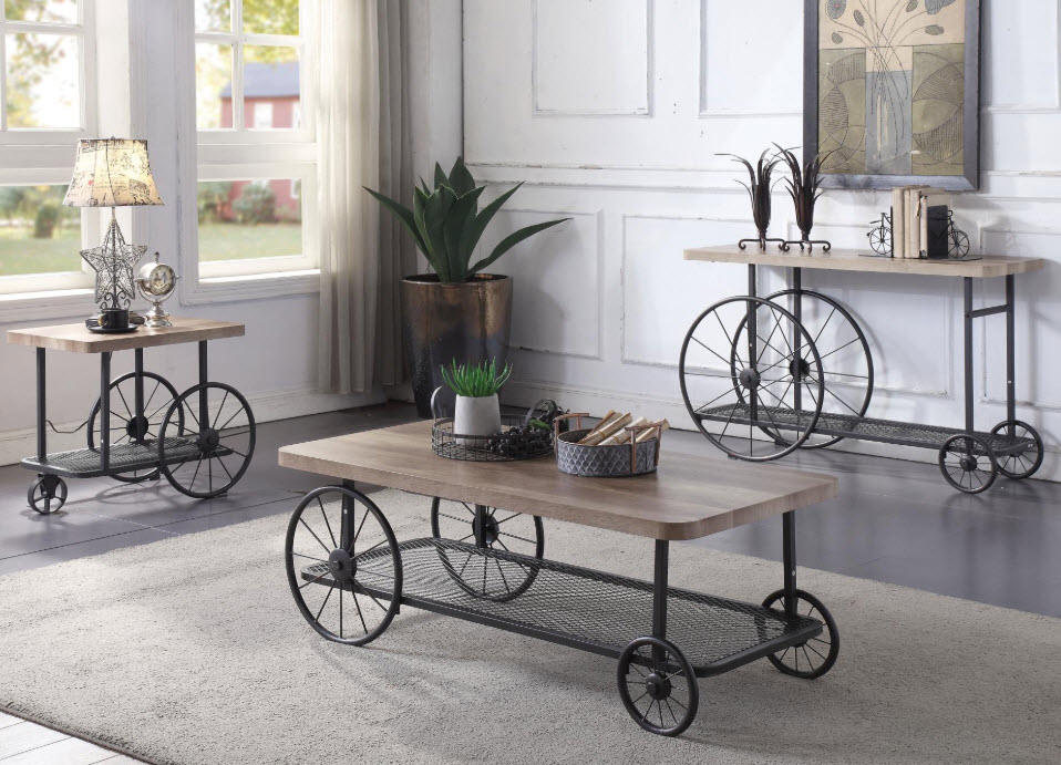 Francie Industrial Style Coffee Table