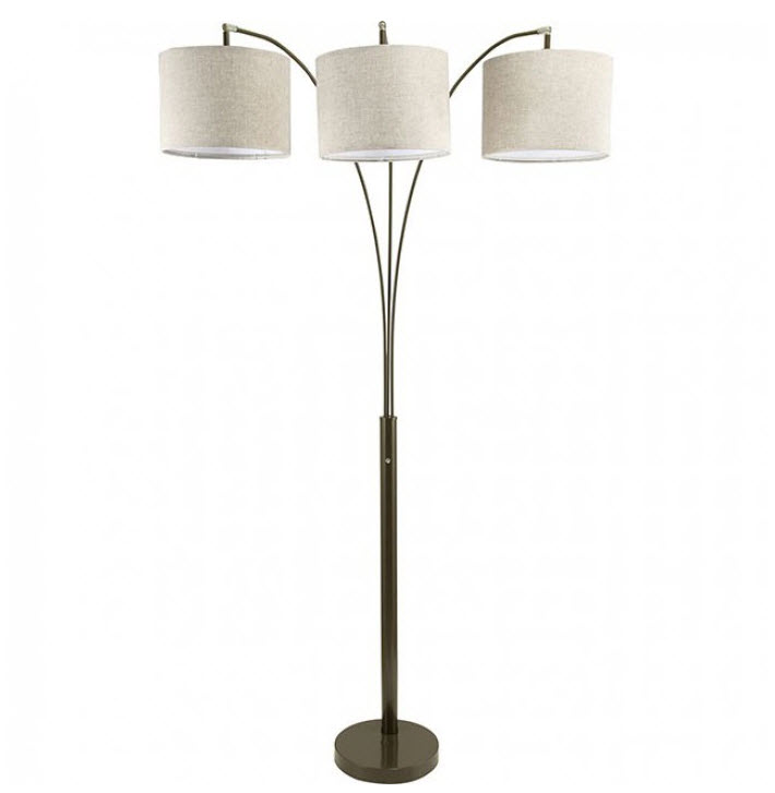 Fanny Tripe Shade Floor Lamp With Dimmer