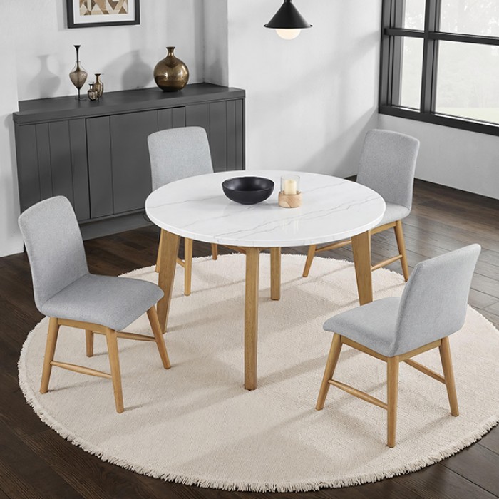 Mandier Transitional Natural Round Table