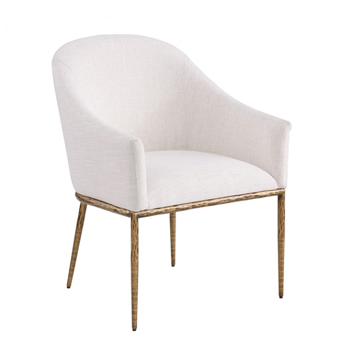 Balvi Contemporary Matte Gold Arm Chair