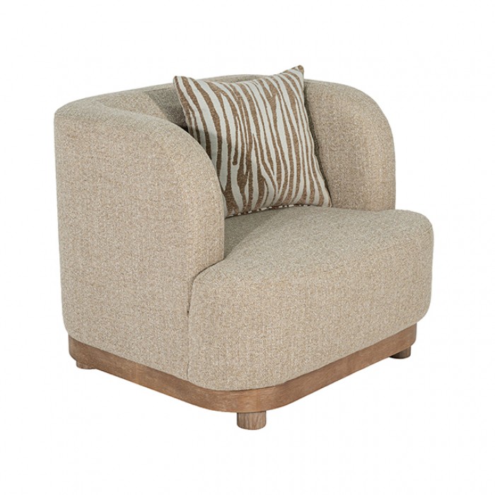 Sarabi Contemporary Light Brown Chair