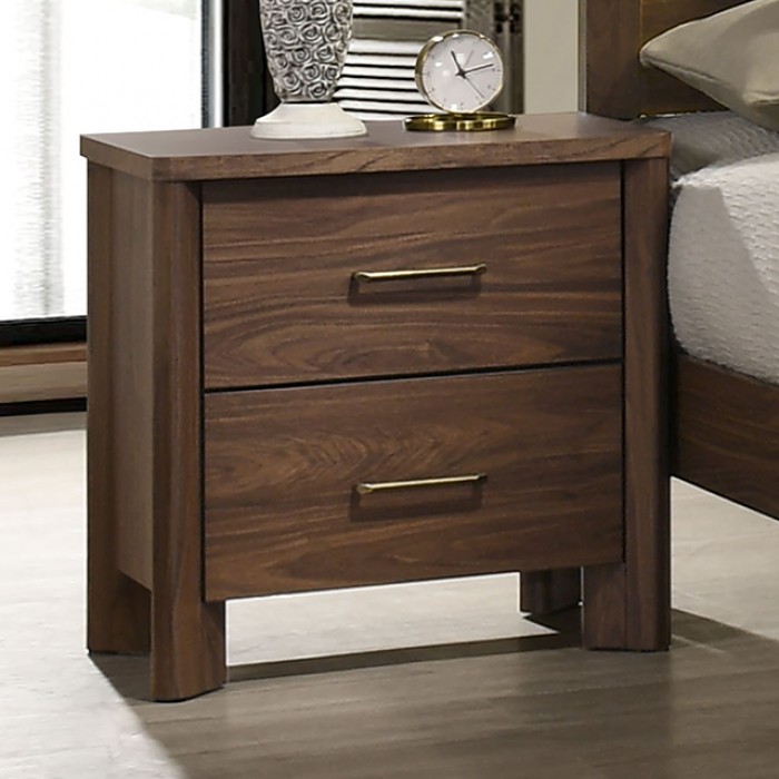 Hayward Mid Century Modern Walnut Nightstand