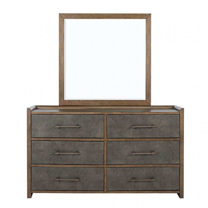 Newent Mid-Century Modern Dark Walnut Dresser