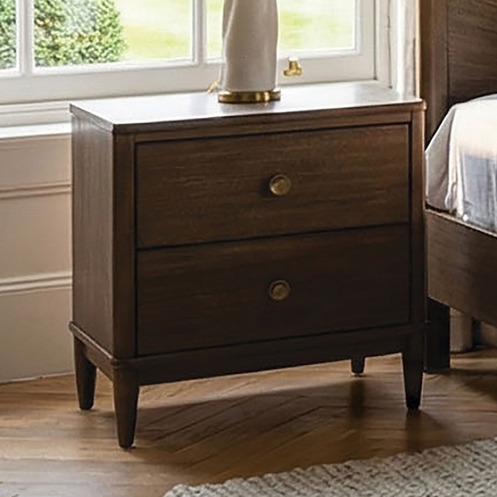 Clarksburg Mid-Century Modern Walnut Nightstand