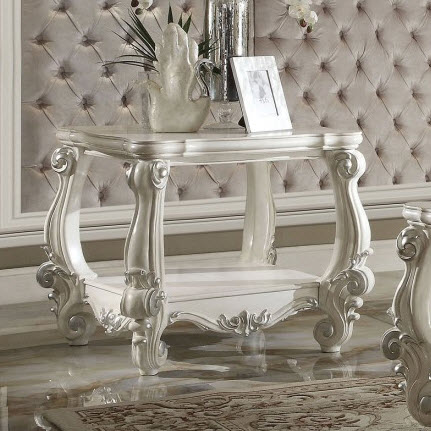 Versailles Bone White End Table