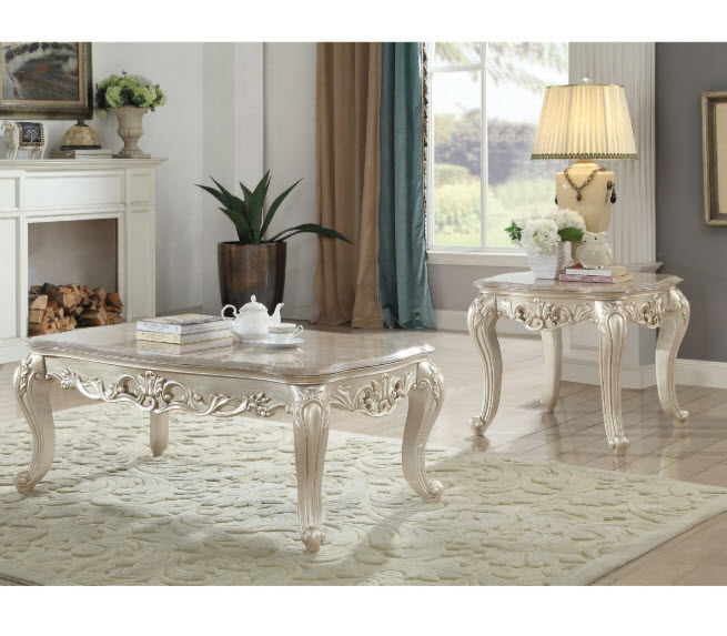 Gorsedd Coffee Table with Marble Top