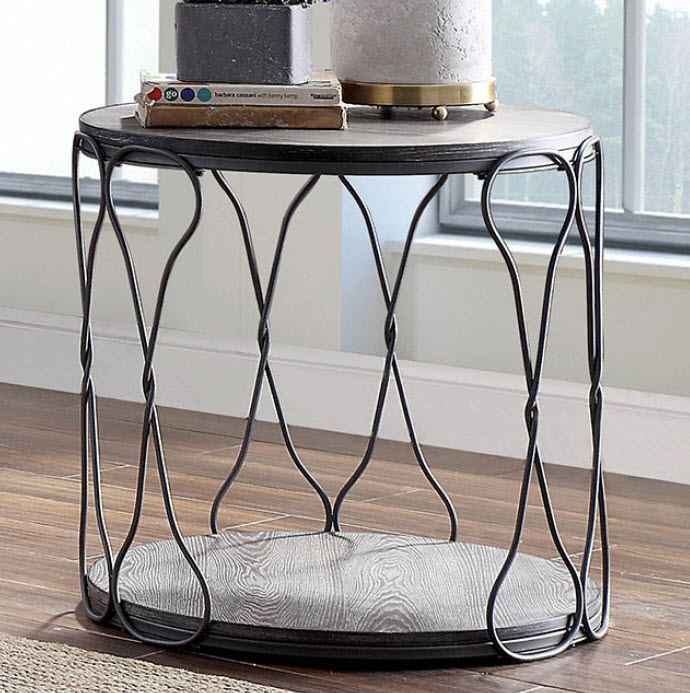 Hawdon Twisted Chain Design End Table