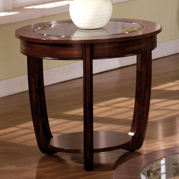 Crystal Falls Irregular Shape Design End Table