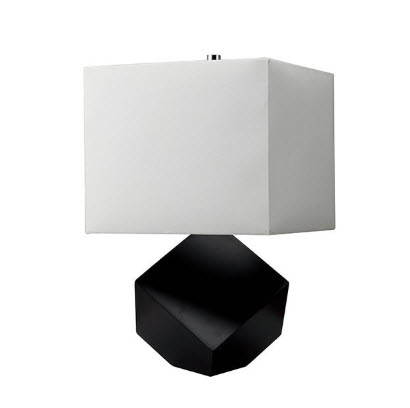 Isa Geometric Wood Base Table Lamp