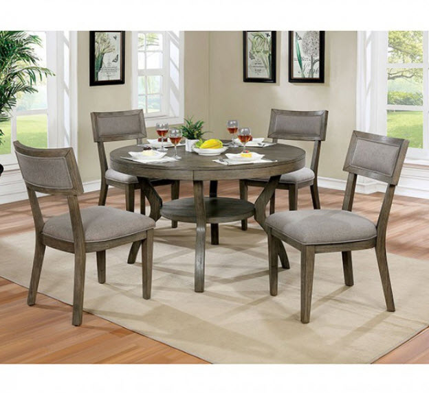 Leeds Rustic Round Dining Table