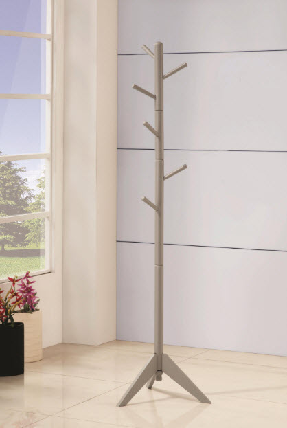 Devlin 6 Hook Freestanding Wood Coat Rack Hat Hanger