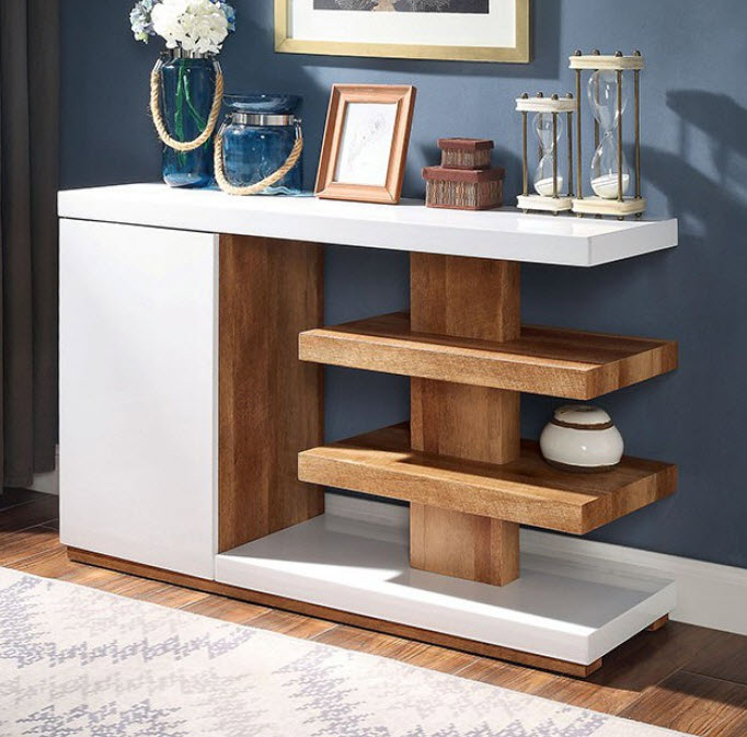 Moa Two-Tone Contemporary Sofa Table
