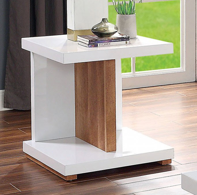Moa Two-Tone Contemporary End Table