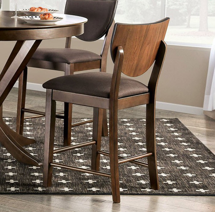 Marina Sloped Padded Back Counter Height Chair Set of 2