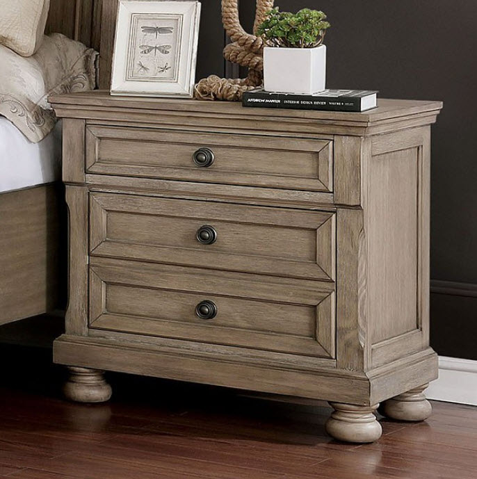 Wells Gray USB Outlet Nightstand