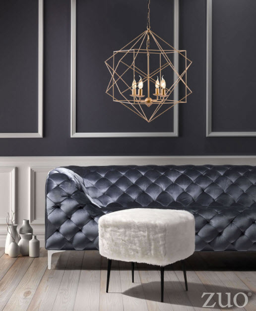 Penta Gold Ceiling Lamp
