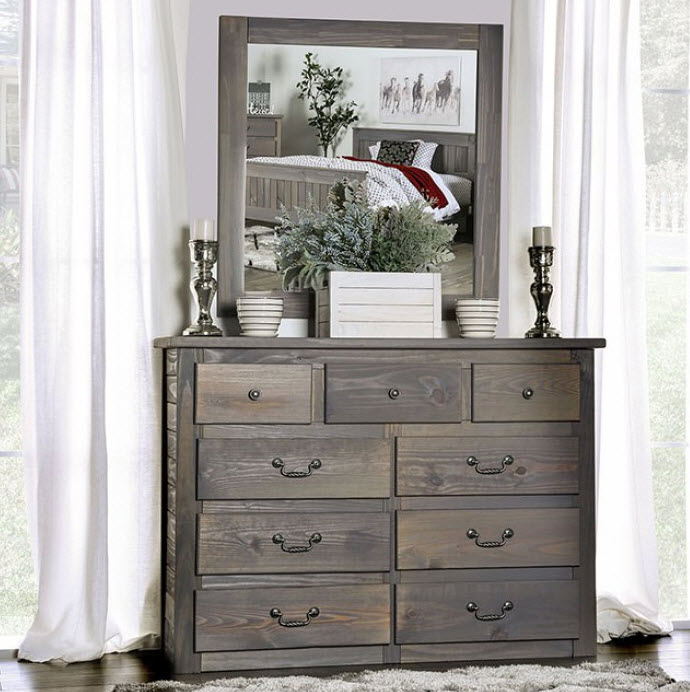 Rockwall Rustic Gray Dresser