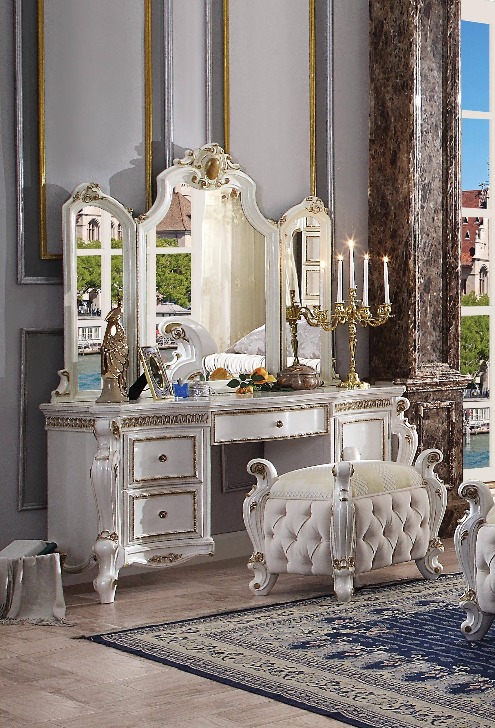 Picardy Oversized Scrolled Vanity Desk