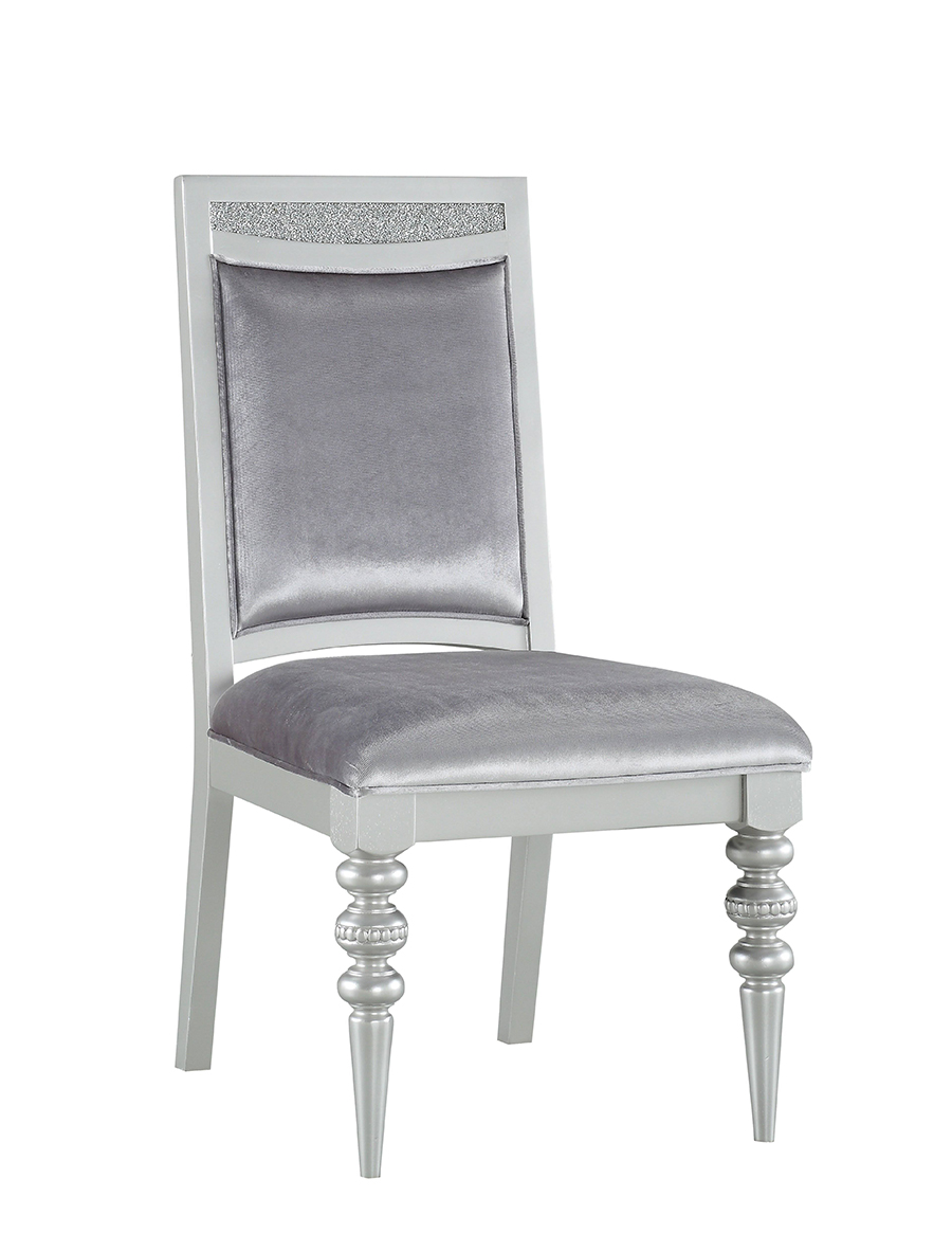Maverick Side Chair with Sparkling Rhinestone Set of 2