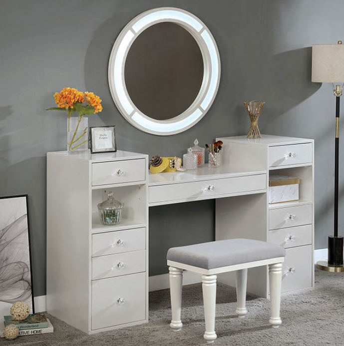 Yasmine LED Mirror 3 Piece Vanity Set