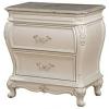 Chantelle Pearl White Granite Top Nightstand