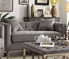 Sidonia Mid Century Modern Loveseat with 2 Pillows