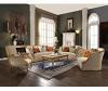 Daesha Upholstered Tight Back Sofa with 8 Pillows