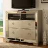 Loraine Antique Mirror Panels Media Chest