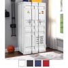 Cargo Industrial Style Metal Double Door Wardrobe