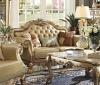 Dresden Bone White Traditional Style Loveseat with 3 Pillows