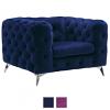 Atronia Vintage Button Tufted Fabric Chair