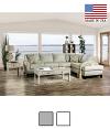Bridie Textured Fabric Sectional Sofa