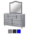 Alzir Cushioned Velvet-Fabric Dresser