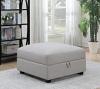 Cambria Square Upholstered Storage Ottoman